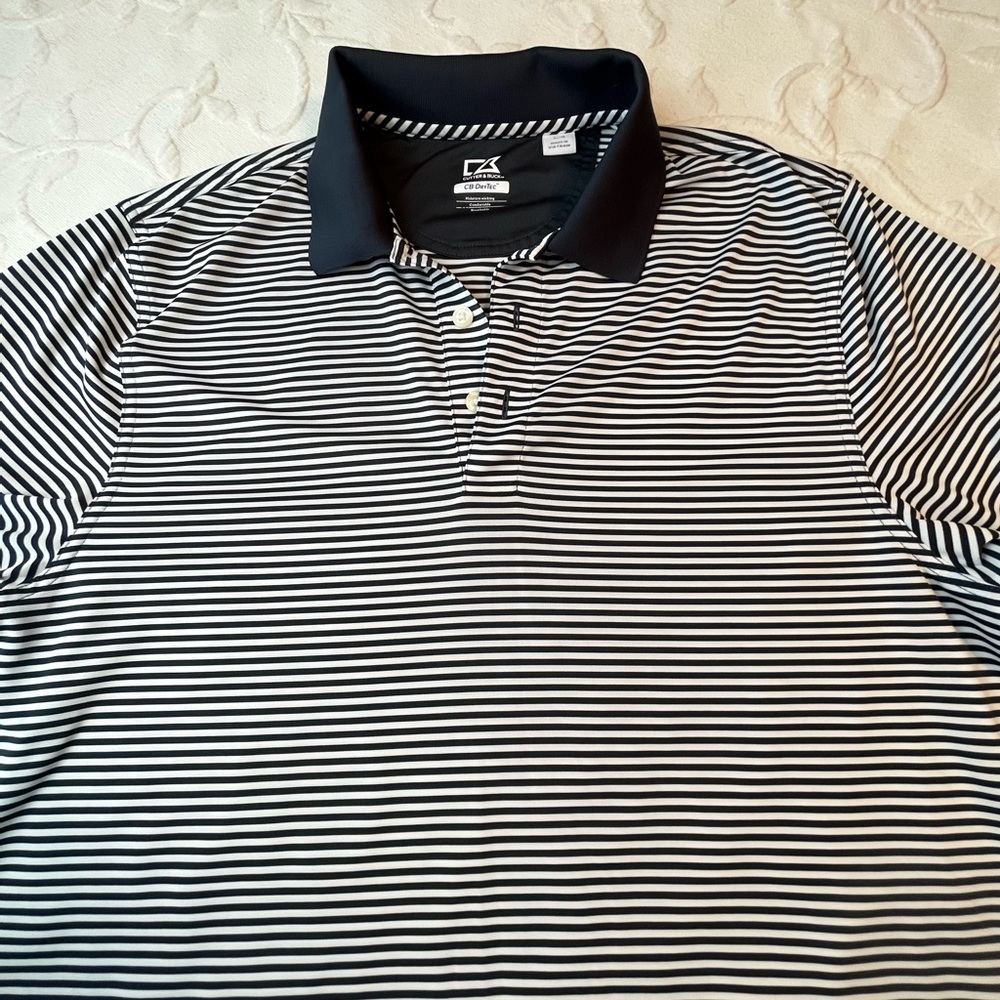 CUTTER & BUCK mens polo size LARGE